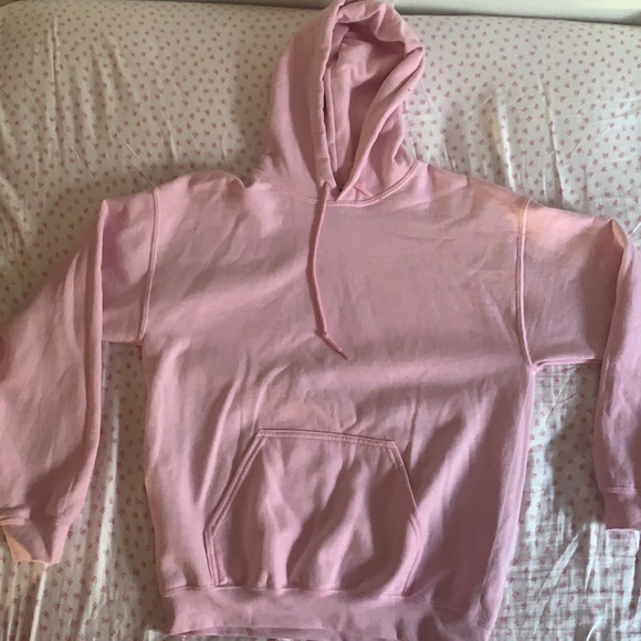Super comfy light pink hoodie/pullover!! Slightly oversized! NEVER WORN-BEFORE - Picture 2 of 4